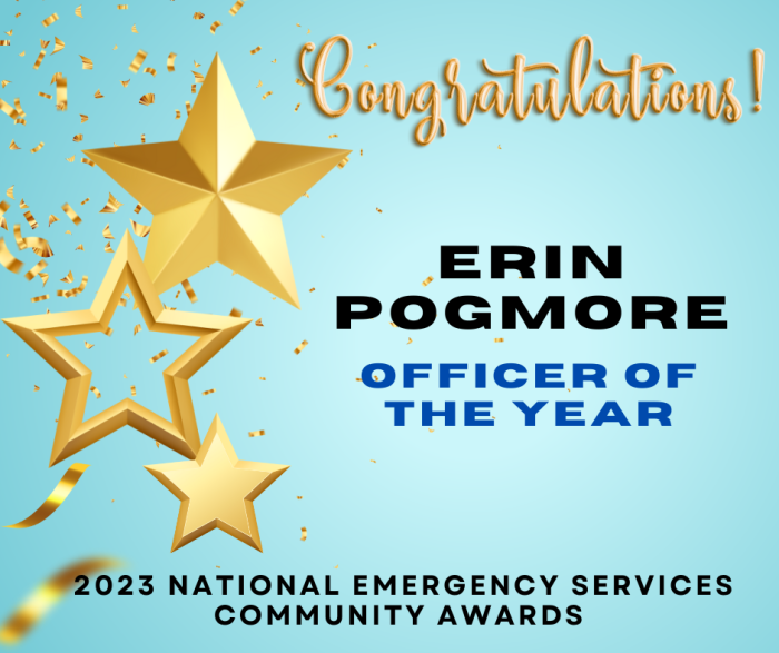 Congratulations Erin Pogmore - NSW SES VA Managing Director & SES Volunteer!