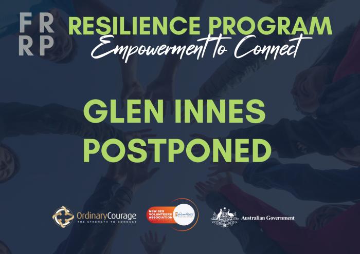 GLEN INNES FRRP event - Postponed!