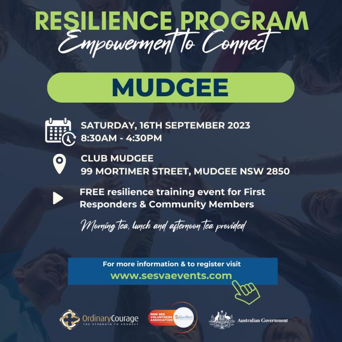 Mudgee Resilience Training - 16th September 2023