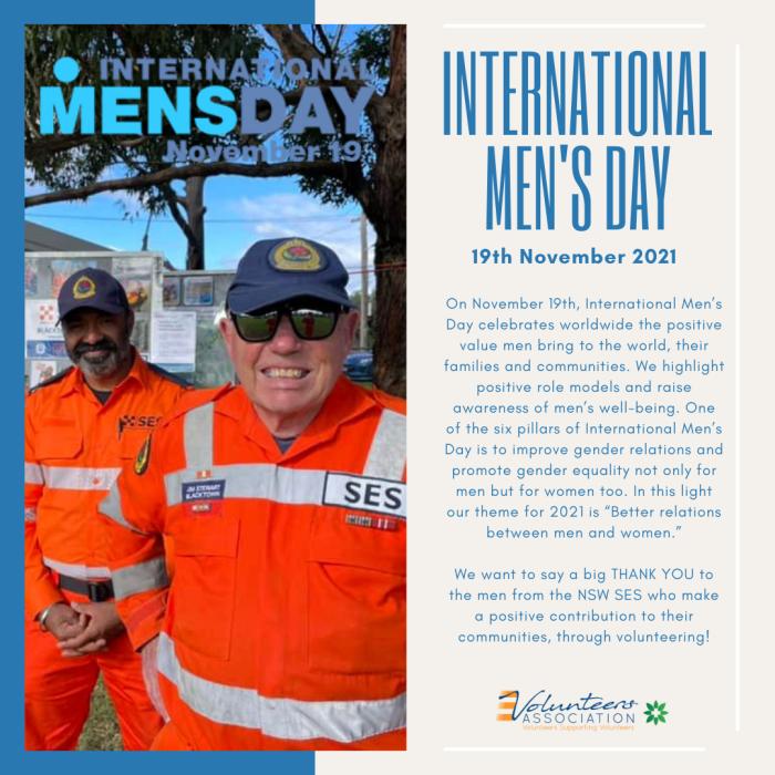 International Men's Day, 19th Nov 2021