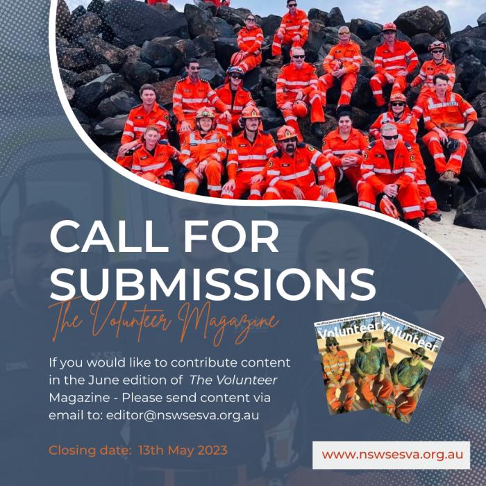 Submissions now open for the June edition of The Volunteer Magazine