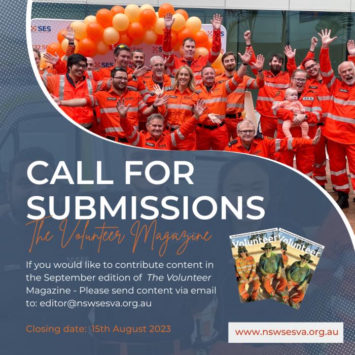 Call for Submissions - The Volunteer Magazine September 2023 edition