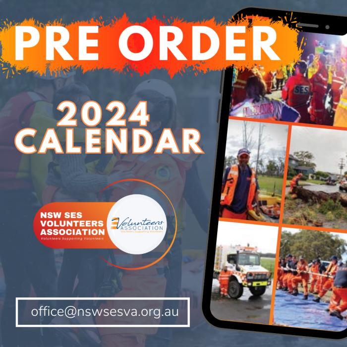 Pre order your 2024 NSW SES VA Calendar Now!