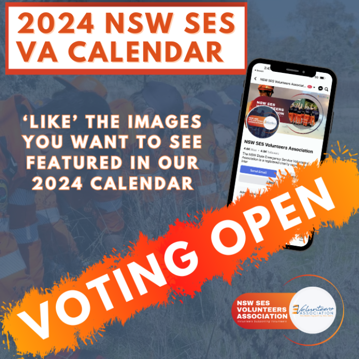 Voting has now opened - 2024 NSW SES VA Calendar