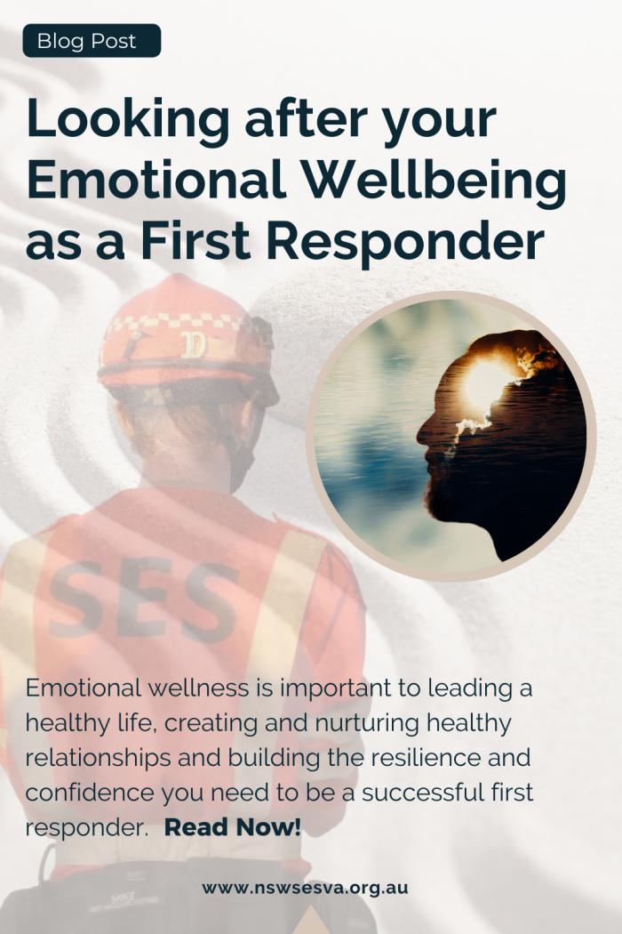 New Blog - Looking after your emotional wellbeing as a first responder